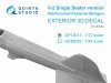 Quinta Studio QP72013 IL-2 (single seater) reinforcement external stringers (All kits) 1/72